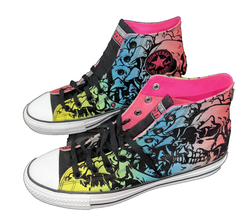 Converse CONS Skull Tie Dye High Tops M9 W11